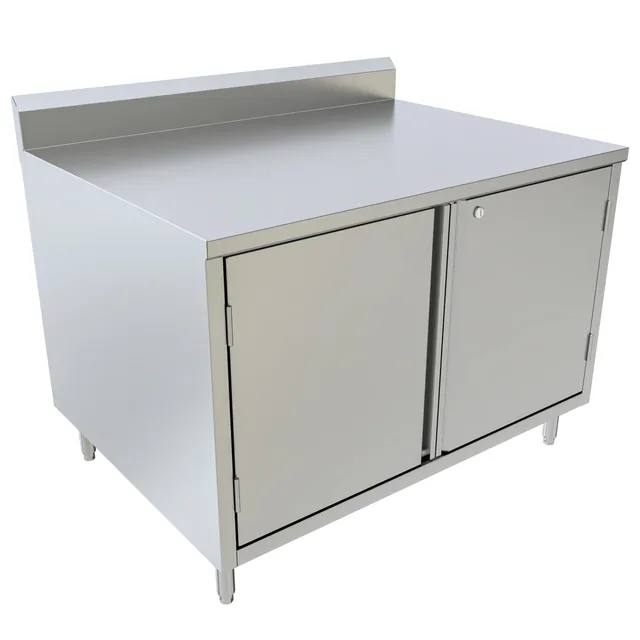 BK Resources CSTR5-3648HL — Cabinet Base Work Table, 48"W x 36"D x 39.75"H, stainless steel