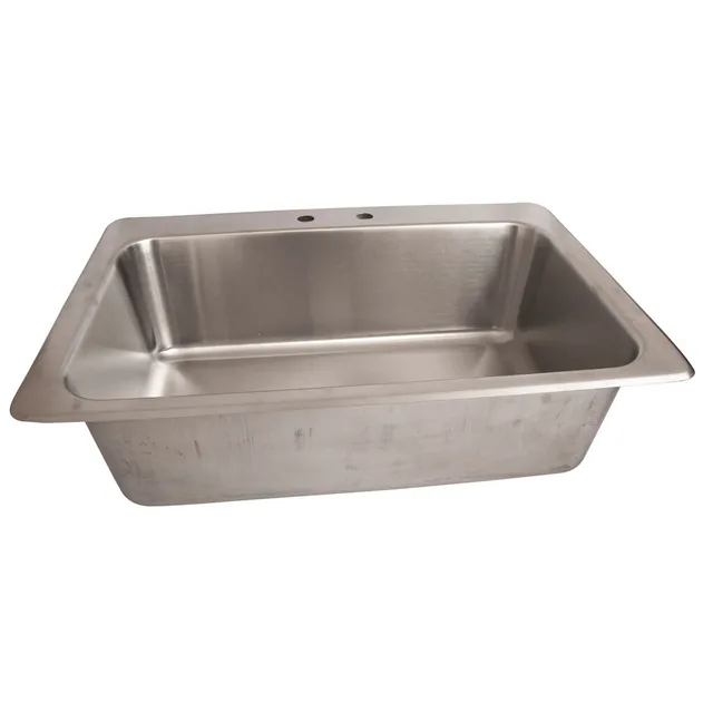BK Resources DDI-28161028 — Drop-In Sink, 31.25"W x 20.75"D x 10"H, stainless steel