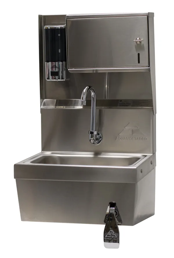 Advance Tabco 7-PS-78 — Hand Sink, 20"W x 16"D, 18-ga stainless steel