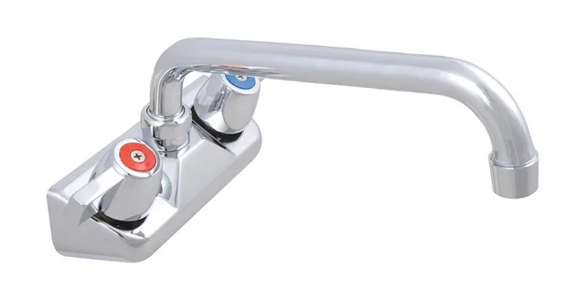 BK Resources BKF-W-10-G — Splash-Mount Faucet, 10" Spout