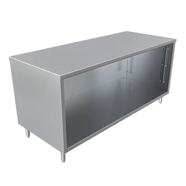 BK Resources CST-3072 — Cabinet Base Work Table, 72"W x 30"D x 34.75"H, 14-ga 304 stainless steel
