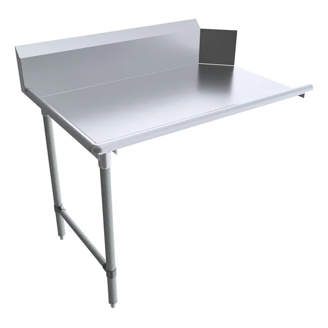 BK Resources BKCDT-48-L — Dish Table, 18-ga 304 stainless steel