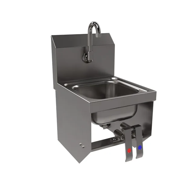 BK Resources BKHS-W-SS-1-BKK-PG — Hand Sink, 9"W x 9"D, 20-ga 304 stainless steel