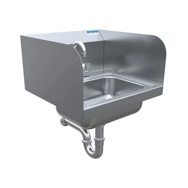 BK Resources BKHS-D-1410-SS-PT-G — Hand Sink, 14"W x 10"D x 19.48"H, stainless steel