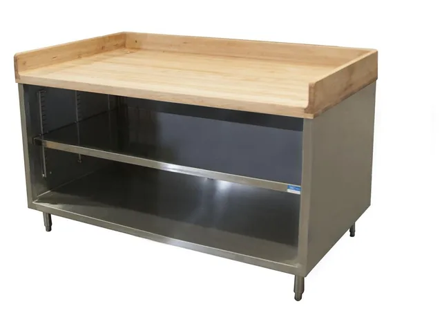 BK Resources CMBT-3048 — Cabinet Base Work Table, stainless steel