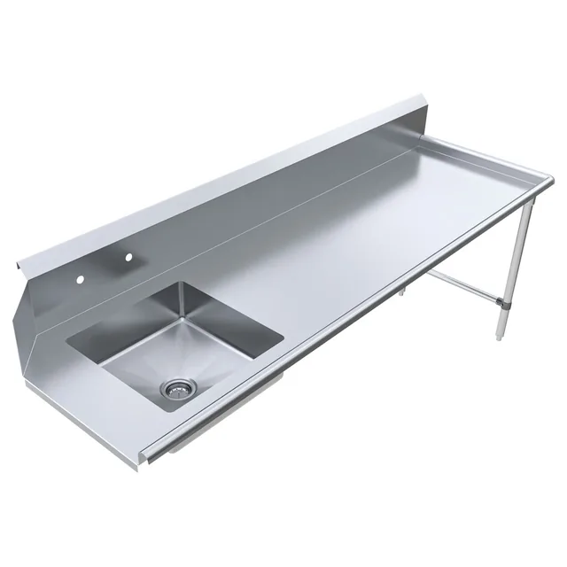 BK Resources BKSDT6-96-R-SS — Soiled (dirty) table, 96″ long