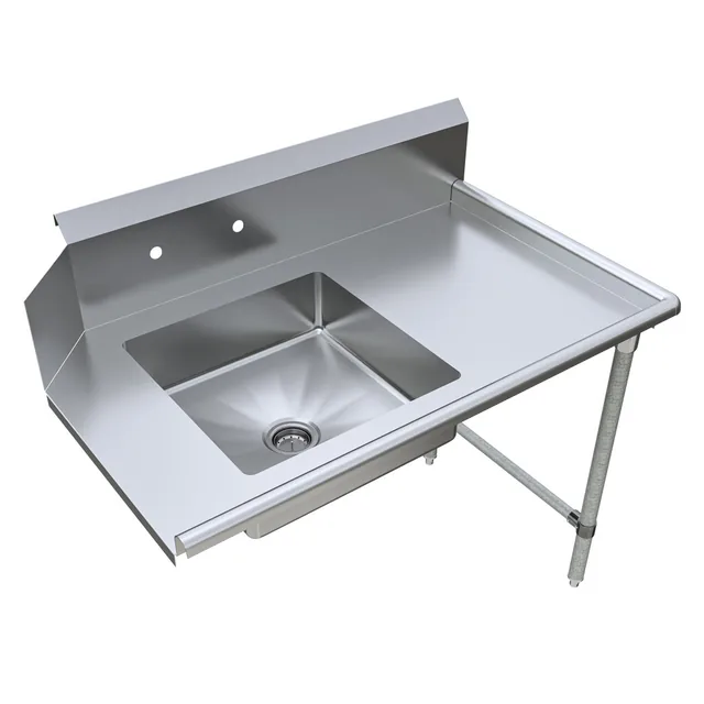 BK Resources BKSDT-48-R — Dish Table, 18-ga 304 stainless steel