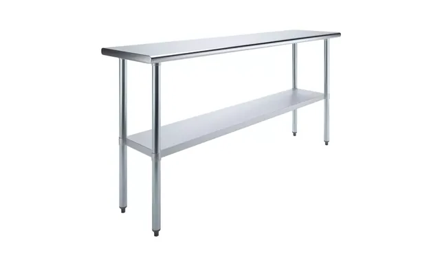 AmGood AMGWT-1872 — Work Table, 72"W x 18"D, 18-ga 430 stainless steel