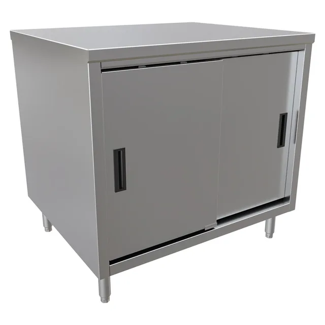 BK Resources CST-3036S2 — Cabinet Base Work Table, 36"W x 30"D x 34.75"H, stainless steel