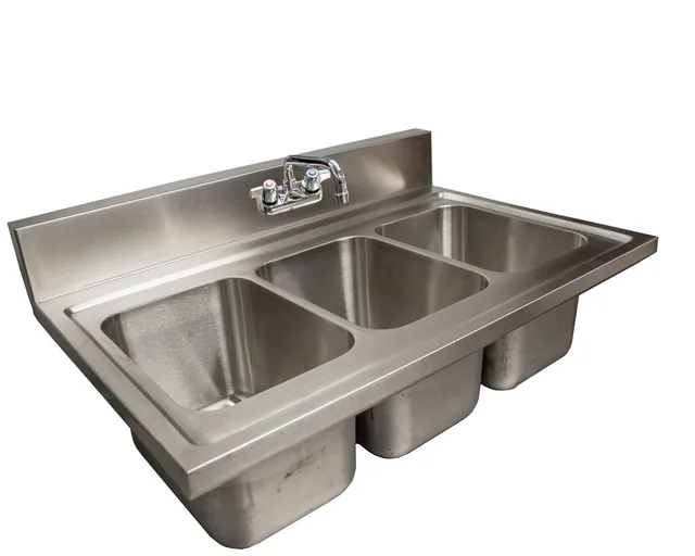 BK Resources DDI3-R5-1014-PG — Drop-In Sink, 36"W x 24"D, stainless steel