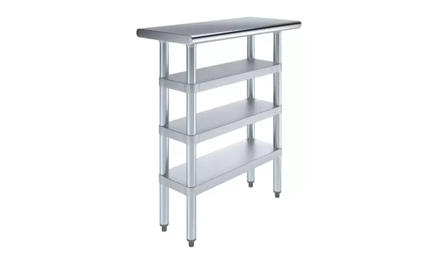 AmGood AMGWT-1430-3SH — Work Table, 30"W x 14"D, 18-ga 430 stainless steel