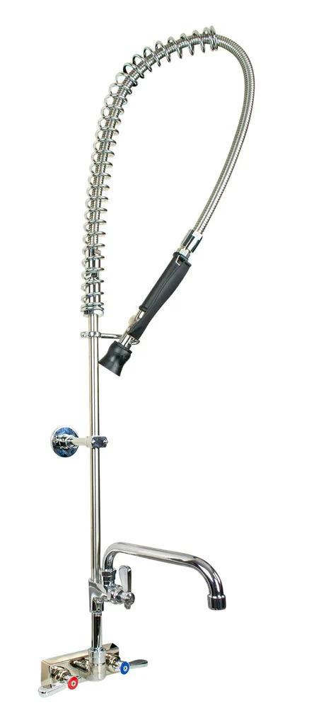 BK Resources EVO-4SMPR-AF12 — Pre-Rinse Faucet Unit, stainless steel