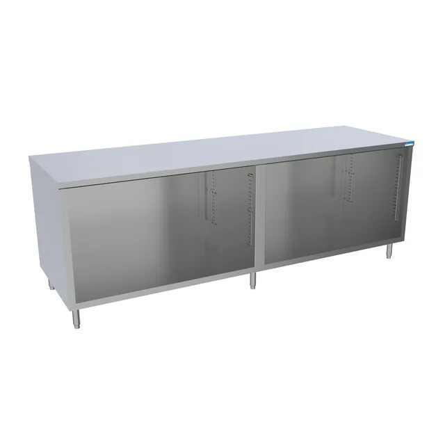 BK Resources CST-3096 — Cabinet Base Work Table, 96"W x 30"D x 34.75"H, 14-ga 304 stainless steel