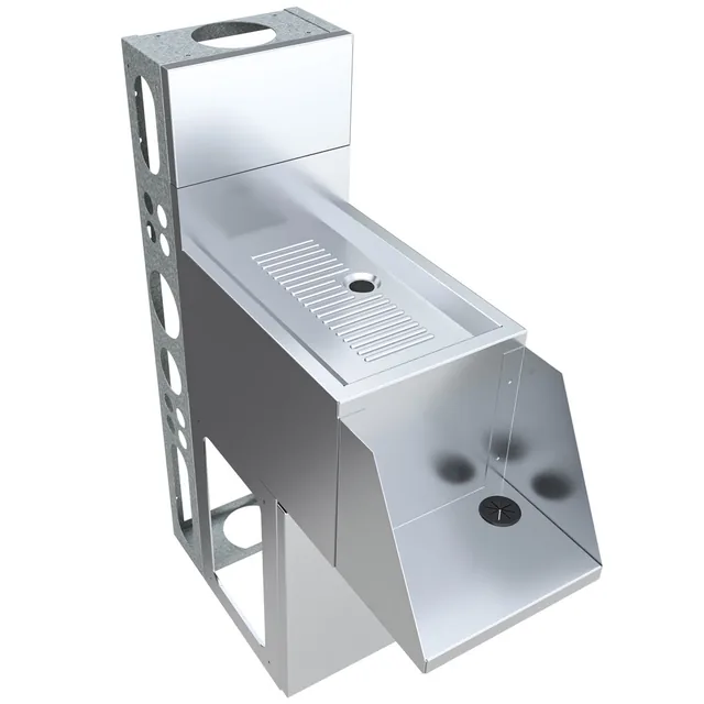 BK Resources UBDW-18-BDMX12 — Underbar Unit, stainless steel
