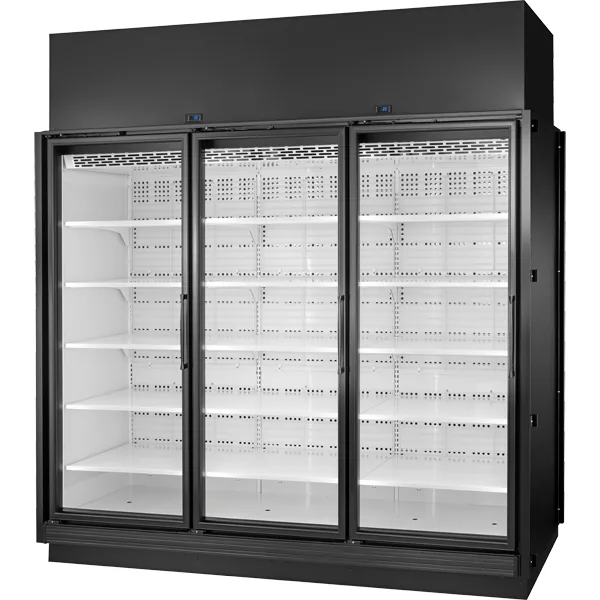 True TRM3M-YY-BLK-WHT-1BLKLLL-4 — Glass-Door Merchandiser, 96″W