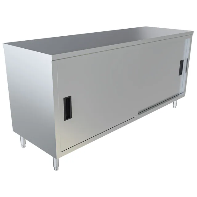 BK Resources CST-2472S — Cabinet Base Work Table, 72"W x 24"D x 34.75"H, stainless steel