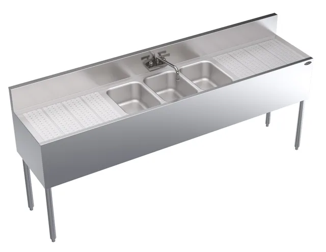 Krowne KR19-73C — Underbar bar sink, 84″