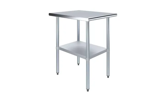 AmGood AMGWT-3024 — Work Table, 24"W x 30"D, 18-ga 430 stainless steel