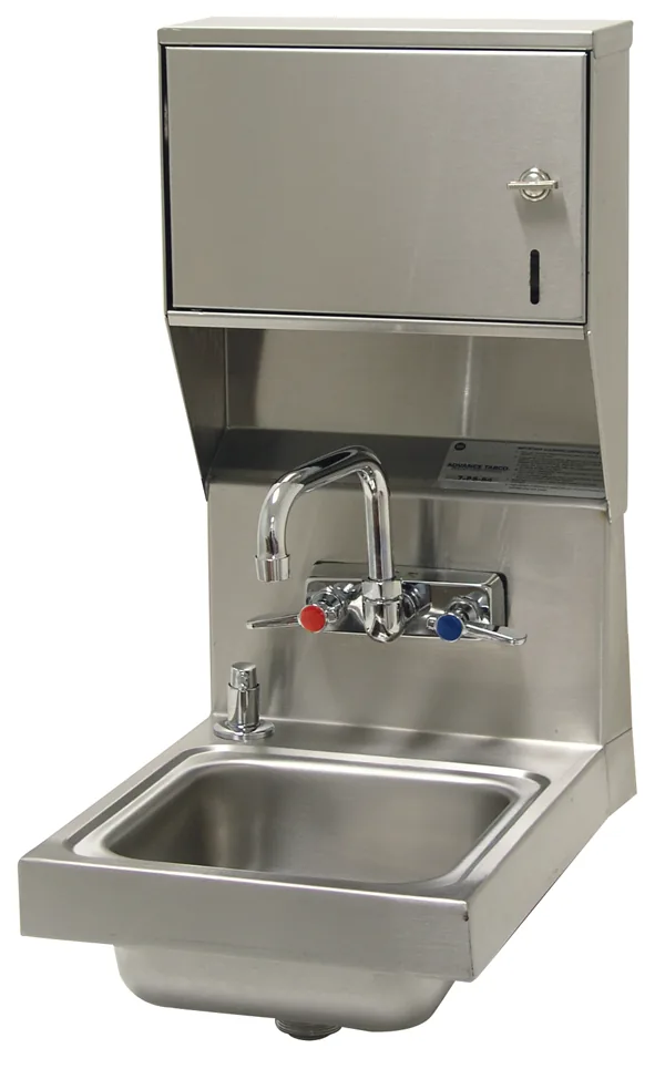 Advance Tabco 7-PS-84 — Hand Sink, 9"W x 9"D, 20-ga stainless steel