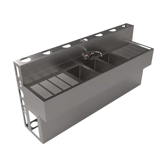 BK Resources UBDW-18-384TS — Underbar Unit, stainless steel