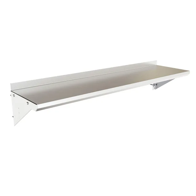 BK Resources BKWS-1248 — Wall Shelf, 48"W x 12"D, 18-ga 304 stainless steel