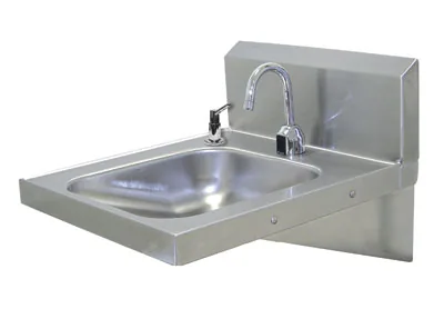 Advance Tabco 7-PS-25 — ADA Wall-Mount Hand Sink, 16"W x 14"D, 18-ga 304 stainless, wrist blade