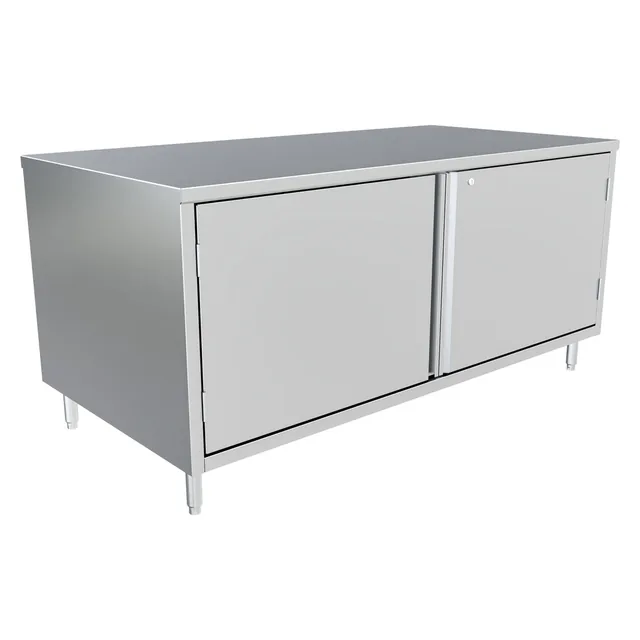 BK Resources CST-3672HL2 — Cabinet Base Work Table, 72"W x 36"D x 34.75"H, stainless steel