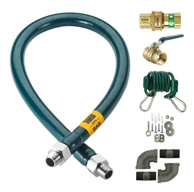 Krowne C10036K — 1" Gas Connector Hose, 36" long
