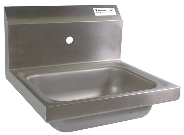 BK Resources BKHS-W-1410-1-4D — Hand Sink, 17"W x 15.5"D x 13.63"H, stainless steel