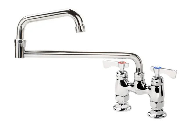 Krowne 15-418L — Deck-mount faucet, 4" centers, swing / swivel