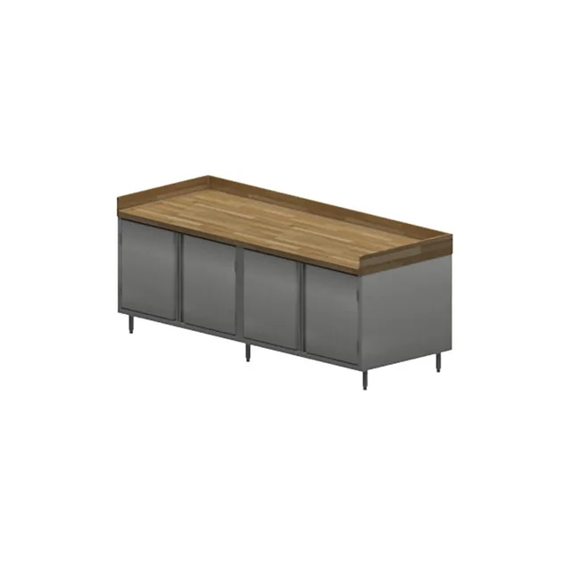 BK Resources CMBT-3696H — Maple-top cabinet-base work table, 96″ × 36″