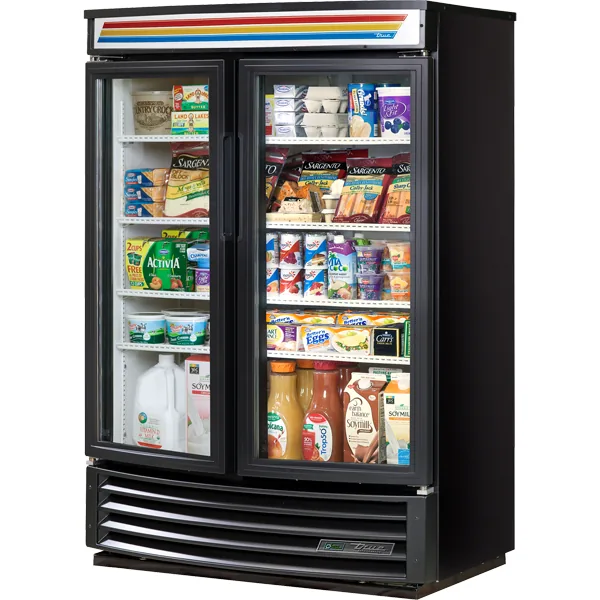 True GDM-35SL-RF-HC-LD — Reach-In Refrigerator with 2 Glass Doors, 58.13"W x 24.25"D x 39.75"H, 15.54 cu ft