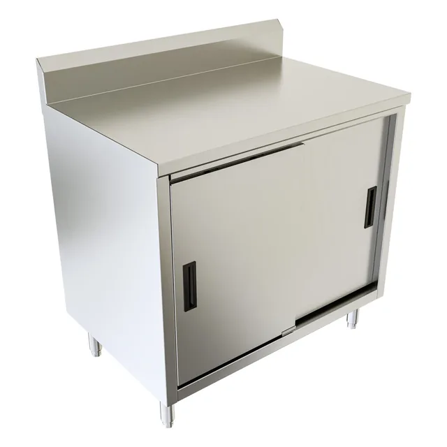 BK Resources CSTR5-2436S — Cabinet Base Work Table, 36"W x 24"D x 39.75"H, stainless steel