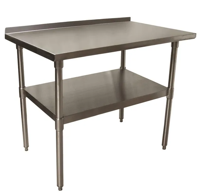 BK Resources VTTR-4824 — Riser-Top Work Table, 18-ga stainless steel