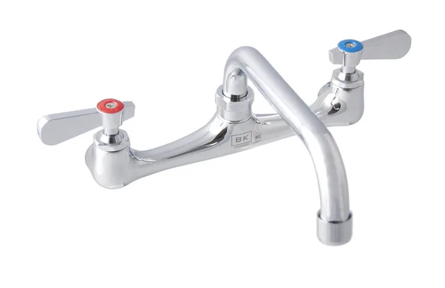 BK Resources BKF-8W-6-G — Splash-Mount Faucet, 6" Spout