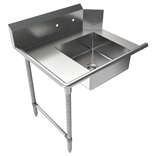 BK Resources BKSDT-36-L — Dish Table, 18-ga 304 stainless steel