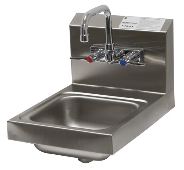 Advance Tabco 7-PS-22 — Wall-Mount Hand Sink, 9"W x 9"D, 20-ga 304 stainless