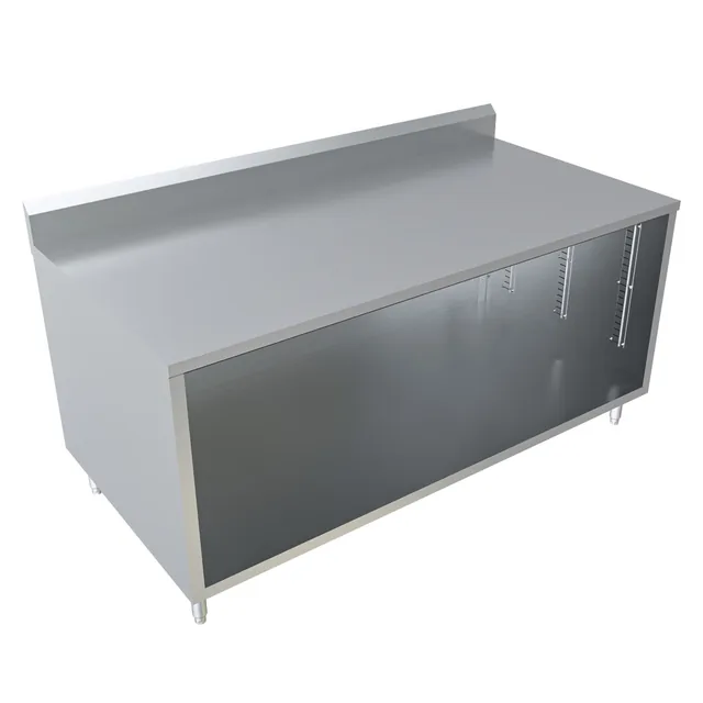 BK Resources CSTR5-3672 — Cabinet Base Work Table, 72"W x 36"D x 39.75"H, stainless steel
