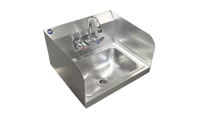 AmGood AMGSINKHS-17SS — Hand Sink, 15"W x 17"D, 20-ga 304 stainless steel