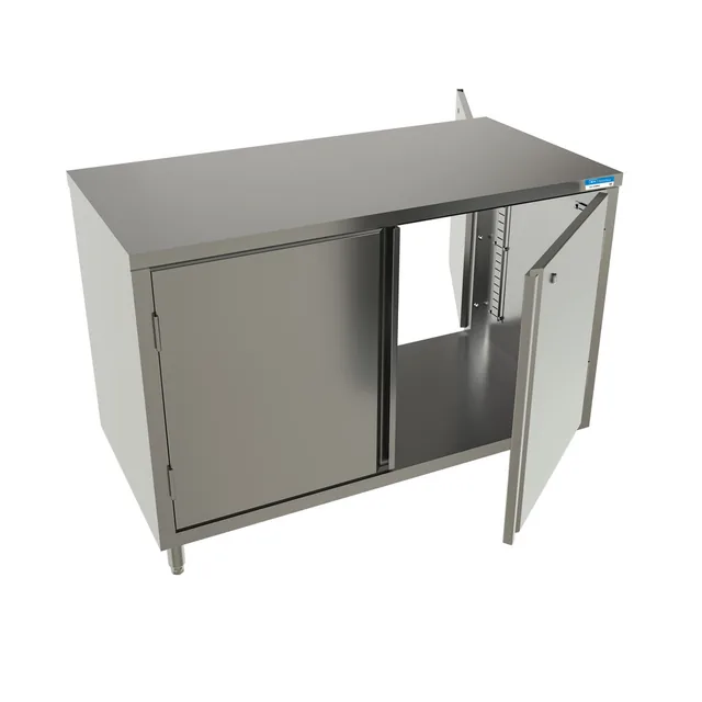 BK Resources CST-2448HL2 — Cabinet Base Work Table, 48"W x 24"D x 34.75"H, stainless steel
