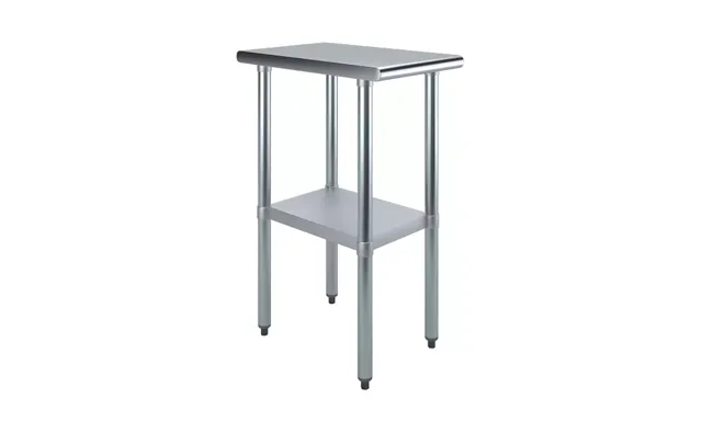 AmGood AMGWT-2415 — Work Table, 15"W x 24"D, 18-ga 430 stainless steel