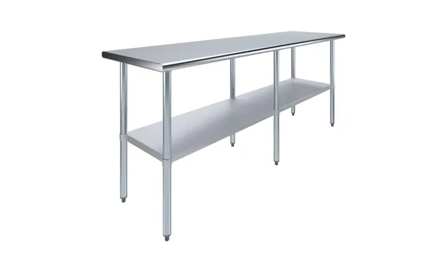 AmGood AMGWT-2484 — Work Table with Undershelf, 18-ga 430 stainless steel