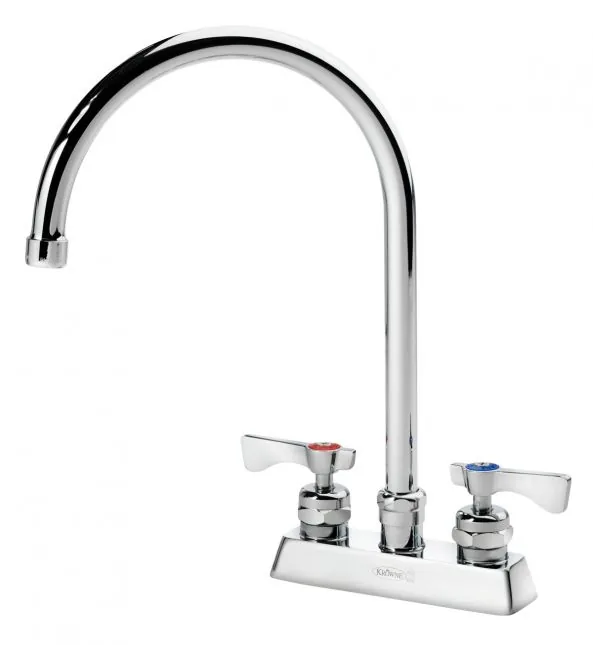 Krowne 15-302L — Deck-Mount Gooseneck Faucet, 4"" Centers, 8.5" Spout