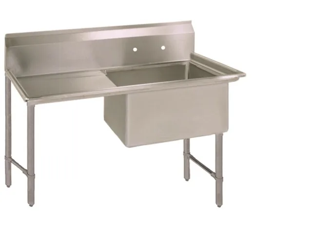 BK Resources BKS6-1-18-14-18LS — 1-Compartment Sink, 18"W x 18"D, stainless steel