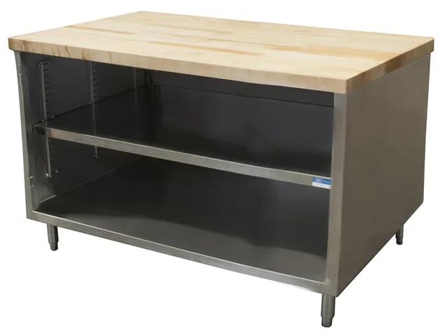 BK Resources CMT-3048 — Cabinet Base Work Table, 48"W x 30"D x 34.75"H, stainless steel