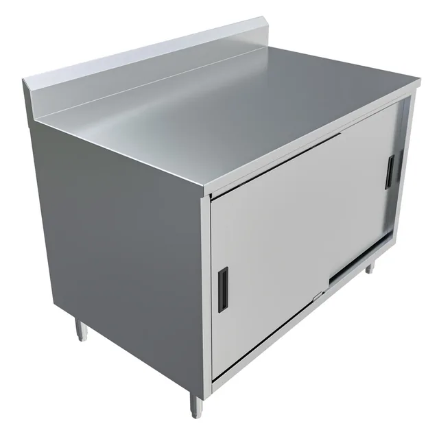 BK Resources CSTR5-3048S — Cabinet Base Work Table, 48"W x 30"D x 39.75"H, stainless steel