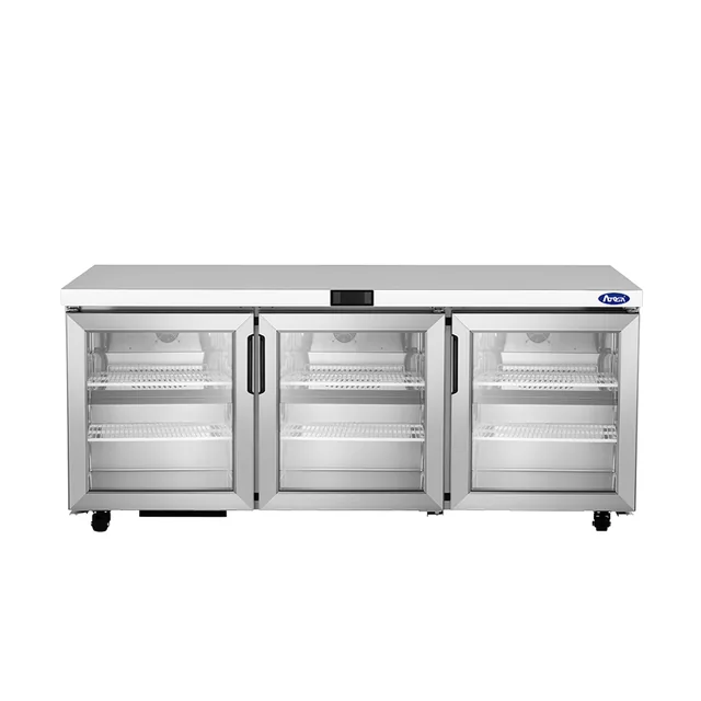 Atosa AUR72GD — Undercounter Refrigerator, 72.6″W, 18.2 cu ft