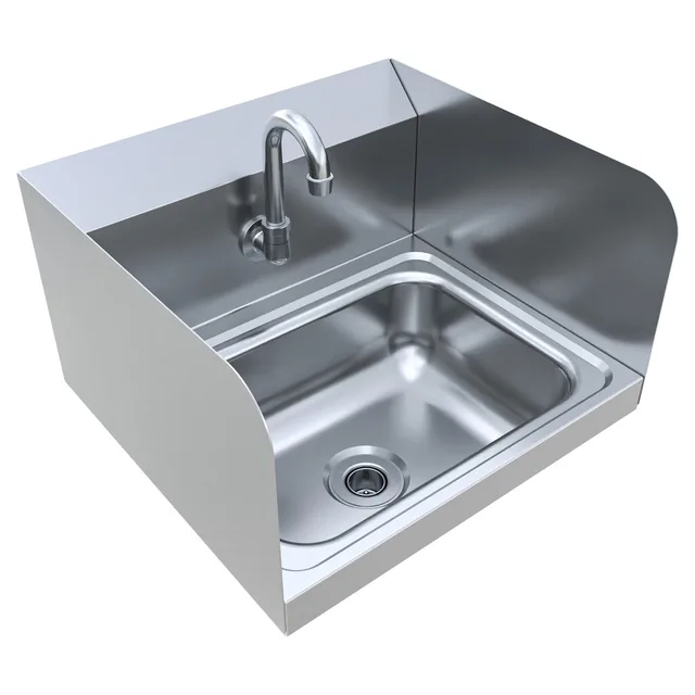 BK Resources BKHS-W-1410-1-SS-P-G — Hand Sink, 17"W x 15.5"D x 13.12"H, stainless steel