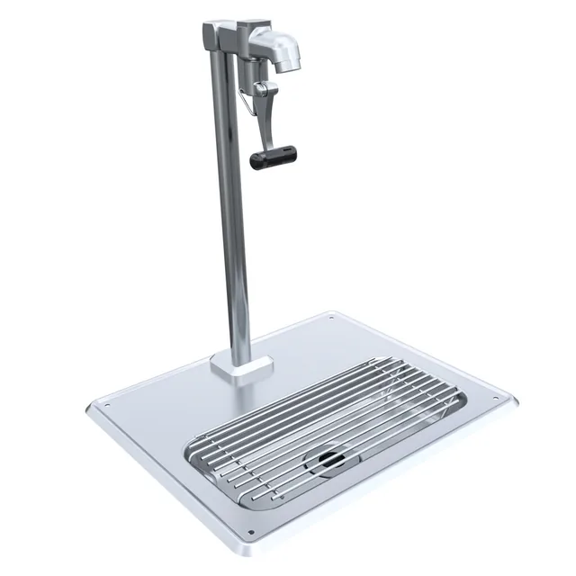 BK Resources BK-WS-1SGF-G — Glass Filler Station, 13.75"W x 10.75"D x 1.75"H, stainless steel