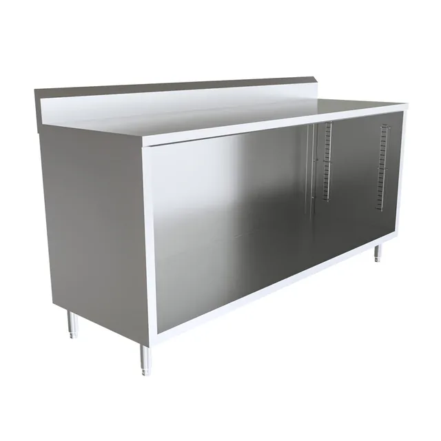 BK Resources CSTR5-2472 — Cabinet Base Work Table, 72"W x 24"D x 39.75"H, stainless steel